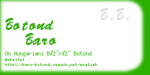 botond baro business card